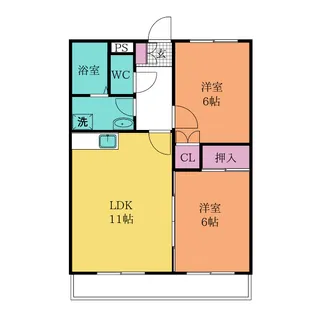 埼玉県川口市芝東町【マンション】の間取り