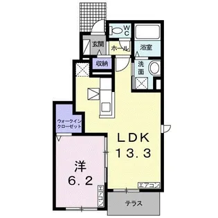 アーデル I【1階】の間取り