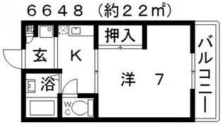 コーポアテネ【3階】の間取り