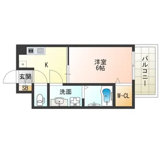 1Kの間取り画像