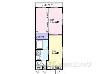 シャトル弐番館【5階】の間取り