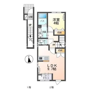 フロントアイランドI(Front Island I)【2階】の間取り
