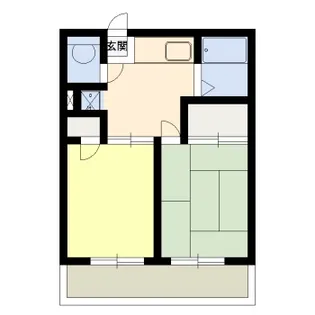 テラス石岡【1階】の間取り