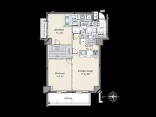 オープンレジデンシア代々木ザ・ハウス【3階】の間取り