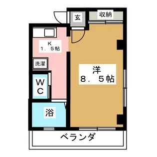 アイエスマンション【3階】の間取り