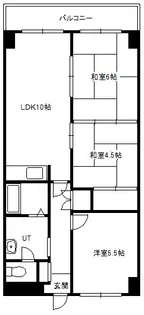 ドミ16中島公園【4階】の間取り