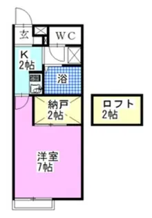 レオパレスRTフォーブル【2階】の間取り