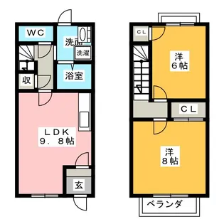 三重県伊勢市上地町【一戸建】の間取り
