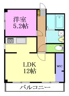 ディマンドハイツ A【1階】の間取り