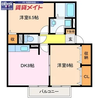 FIND BIRDIE A【2階】の間取り