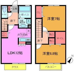 ヴェルドミール Aの間取り
