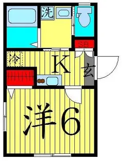 グランドール足立【1階】の間取り