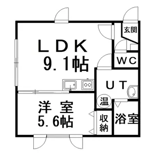 アーバンエステート昭和【1階】の間取り