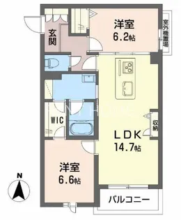 シャーメゾン グリナージュ【2階】の間取り