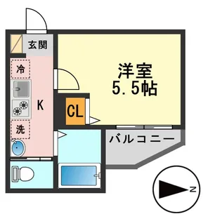 東京都江戸川区北小岩4【アパート】の間取り