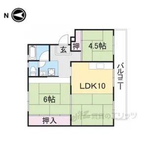 寝屋川団地C33号棟【3階】の間取り