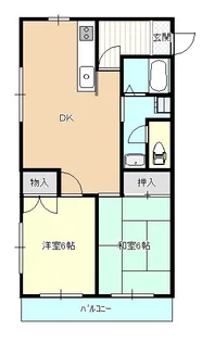 メゾンクレール【1階】の間取り