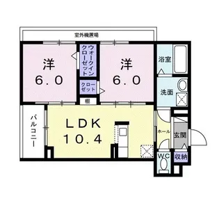 シェール【2階】の間取り