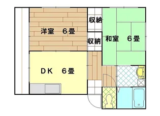 クローバーハウス【2階】の間取り