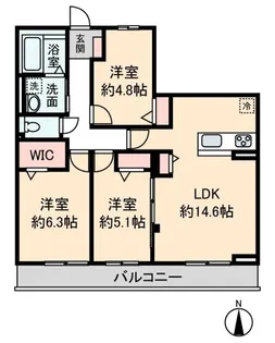 HEIM MAISON 庄内通駅東 B棟【2階】の間取り