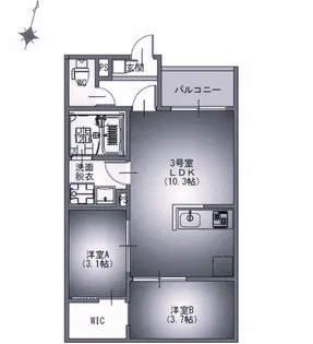 REGALEST道徳駅前【1階】の間取り