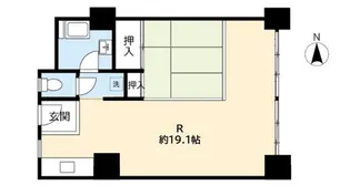 UR伝法【8階】の間取り