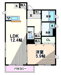 東京都国分寺市西元町3【アパート】の間取り