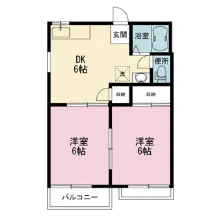 ワコーハイツ【2階】の間取り