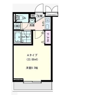 カーサコリーナ山手【3階】の間取り