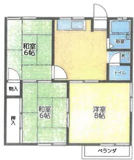 ロミール諏訪【1階】の間取り