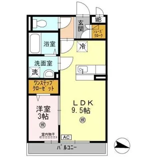 メゾン・ド・CHT【3階】の間取り