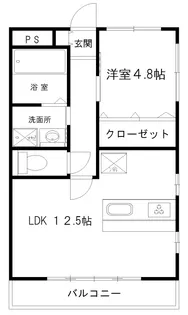 イーストコート55【4階】の間取り