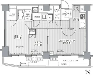 ヒューリックレジデンス茗荷谷【7階】の間取り