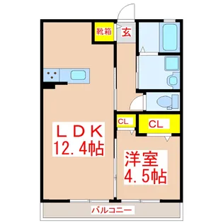 フォレストコートAira II【2階】の間取り