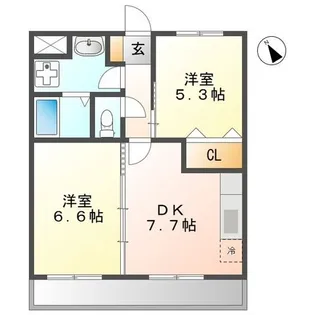 グレイスシャトー21【4階】の間取り