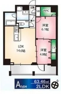 サングレース千種【2階】の間取り