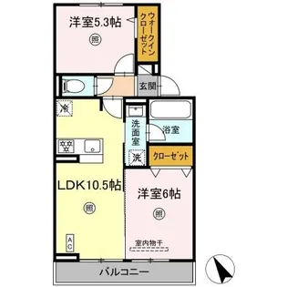 トリシアテラス【2階】の間取り