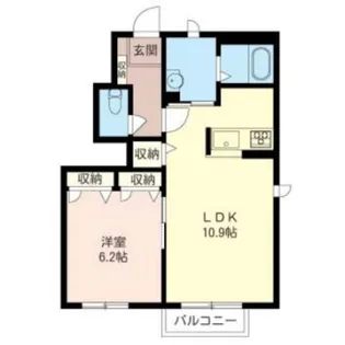 リヴィエール荒幡【1階】の間取り