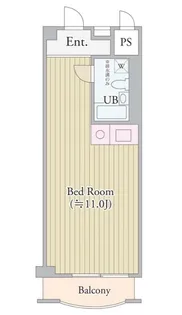 パークグレース新宿【4階】の間取り