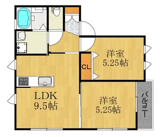 神奈川県川崎市中原区今井南町【アパート】の間取り