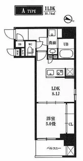 PEAKS KANDA 【ピークス神田】【4階】の間取り