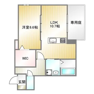 エルフォルク新神戸【1階】の間取り