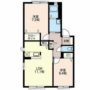 Sunmall A【1階】の間取り