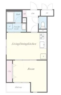 東京都大田区羽田3【アパート】の間取り