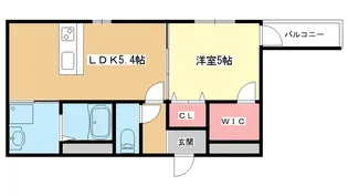 大阪府豊中市山ノ上町【アパート】の間取り