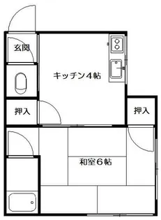 東京都渋谷区本町2【アパート】の間取り