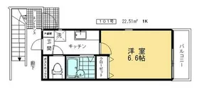 KMコーポ【1階】の間取り