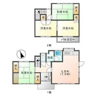岐阜県関市神明町1【一戸建】の間取り