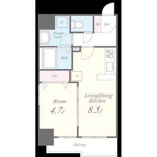 東京都台東区台東2【マンション】の間取り
