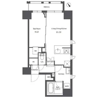 東京都台東区根岸3【マンション】の間取り